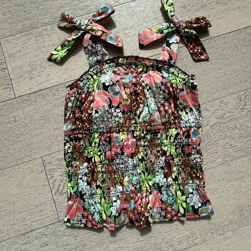 Girls Forever 21 Floral Tank Top Size 7/8